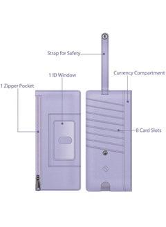 Fintie Slim Credit Card Wallet Holder Change Pouch, Rfid Blocking Business Cards Cases With Zipper Pocket For Cash, Coin, Receipt, Id Card  - Image 4