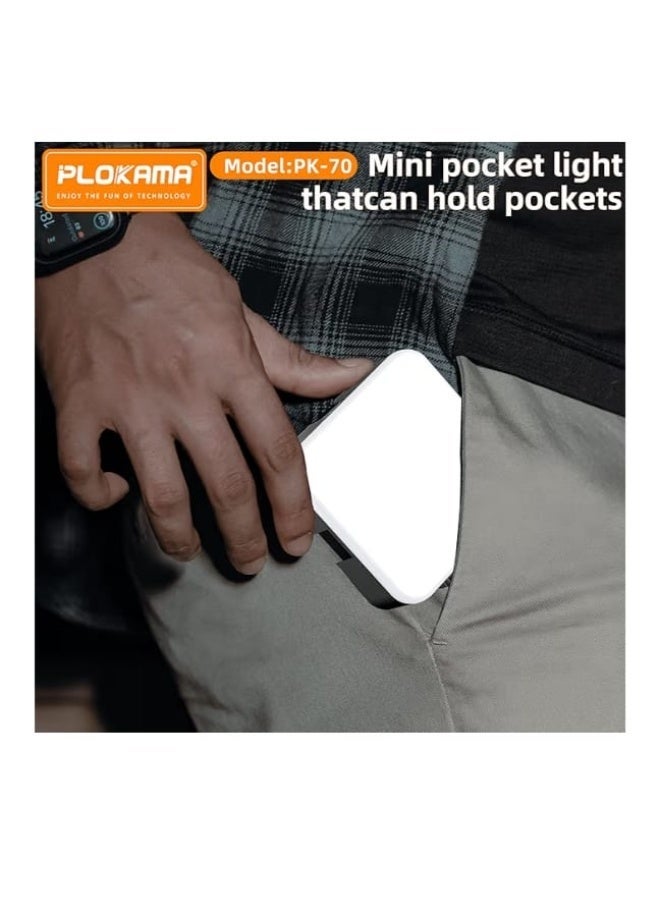 PLOKAMA Ring Light Selfie for Mobile Phone LED Camera Light with 3 Pen Batteries for Video - Image 3