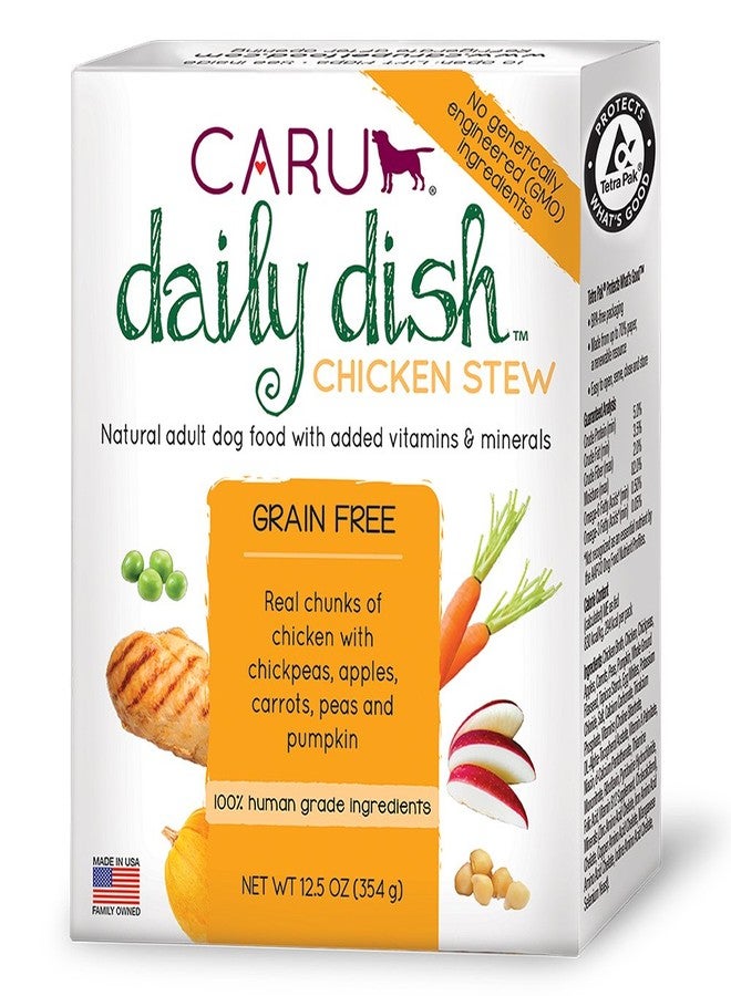 Caru - Daily Dish Chicken Stew, Natural Adult Wet Dog Food With Real Chunks Of Chicken, With Added Vitamins And Minerals, Non-Gmo Ingredients (12.5 Oz) - Image 1