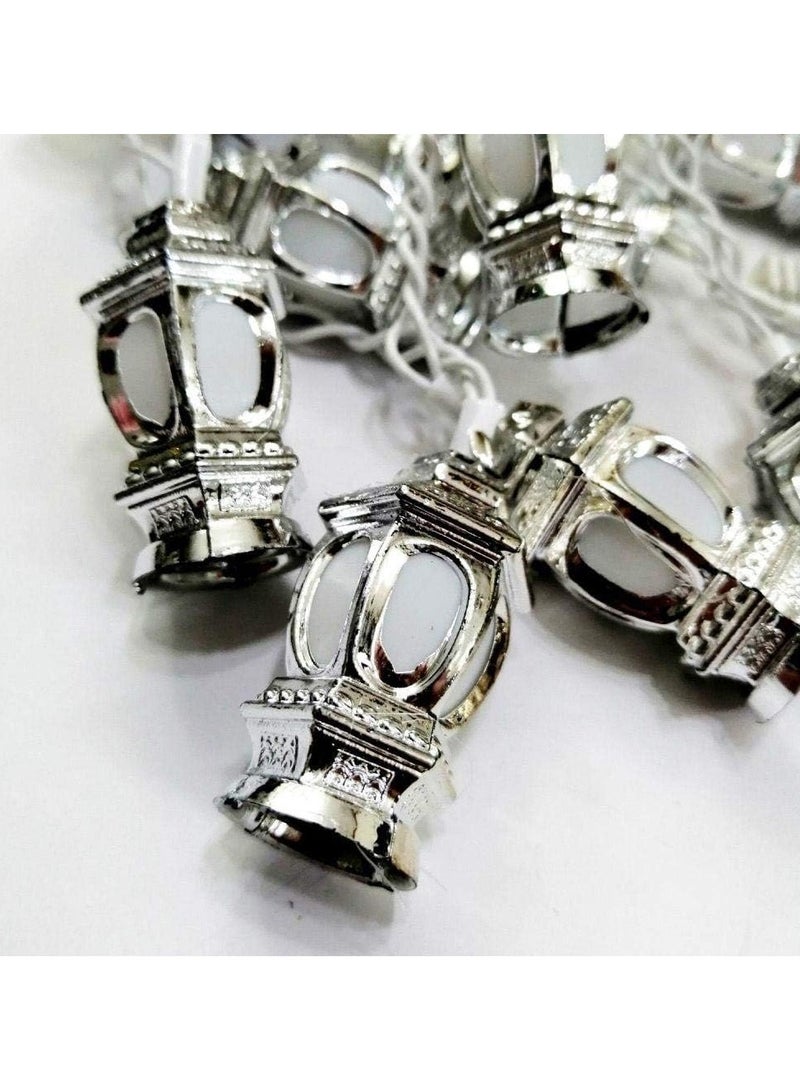 Generic Ramadan decorations silver lanterns rope - Image 1