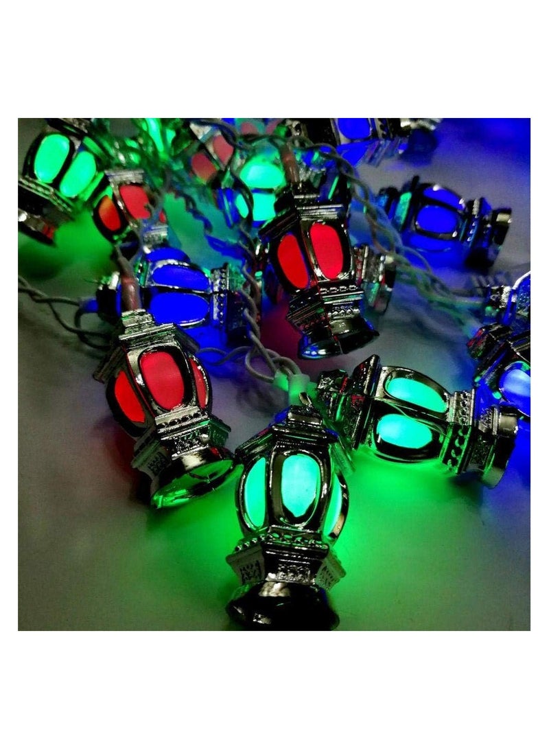 Generic Ramadan decorations silver lanterns rope - Image 2