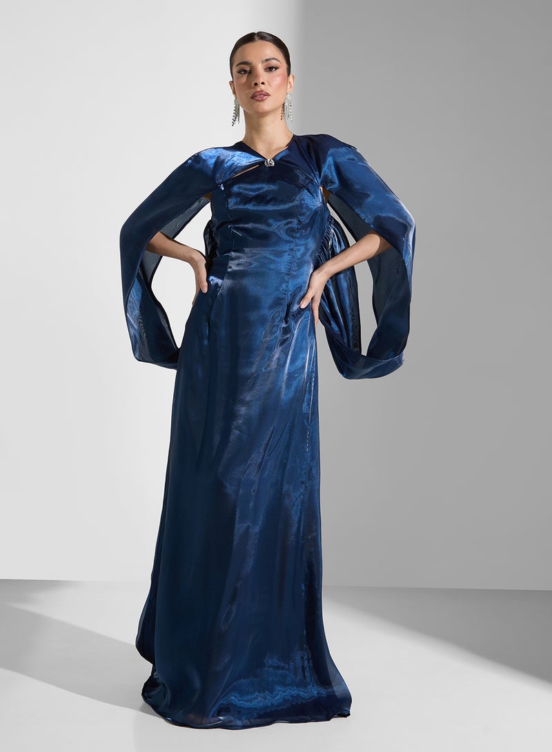 ايرا فستان سهرة بكسرات أنيقة - Image 1