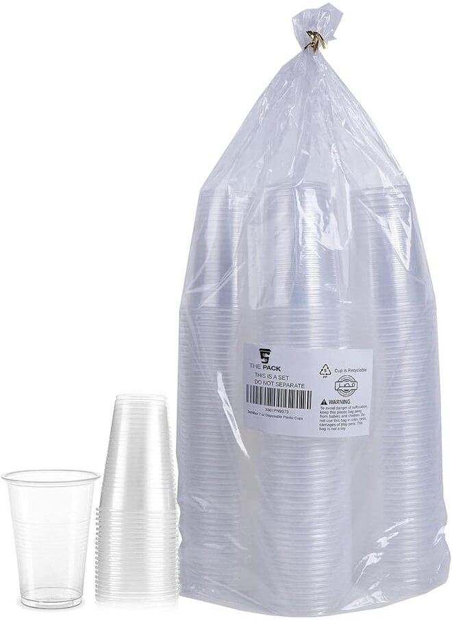 Generic 100 Pack - The Pack Clear Plastic Cups Cold Party Drinking Cups for Wedding 
