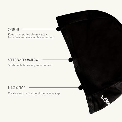 FINIS Spandex Swim Cap in Black - Image 4