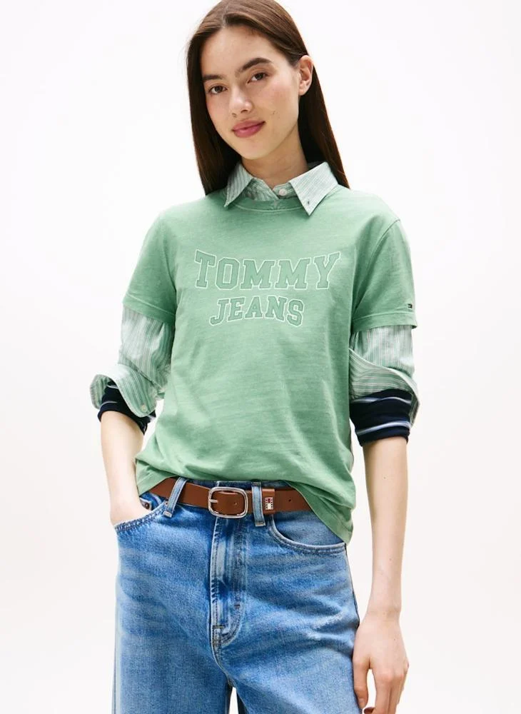 تومي جينز Graphic Crew Neck T-Shirt