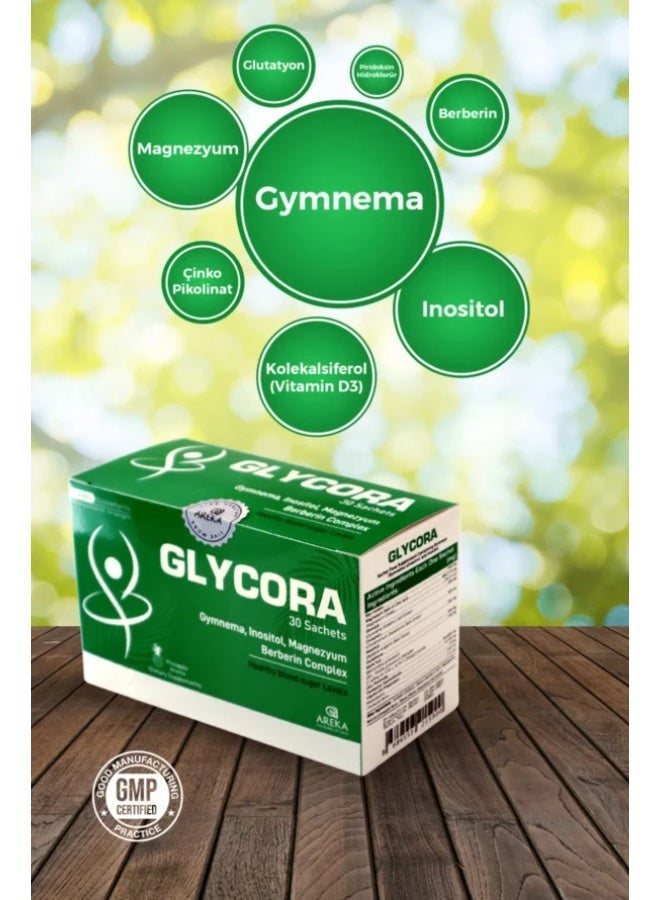 GLYCORA Gymnema, Inositol, Magnesium & Berberine Complex – Natural Blood Sugar & Metabolic Support – 30 Sachets - Image 3