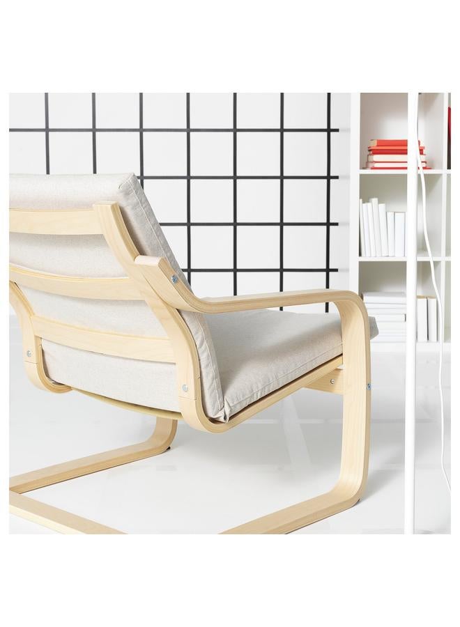 erorex Armchair cushion with low back, Katorp natural colour/beige - Image 3