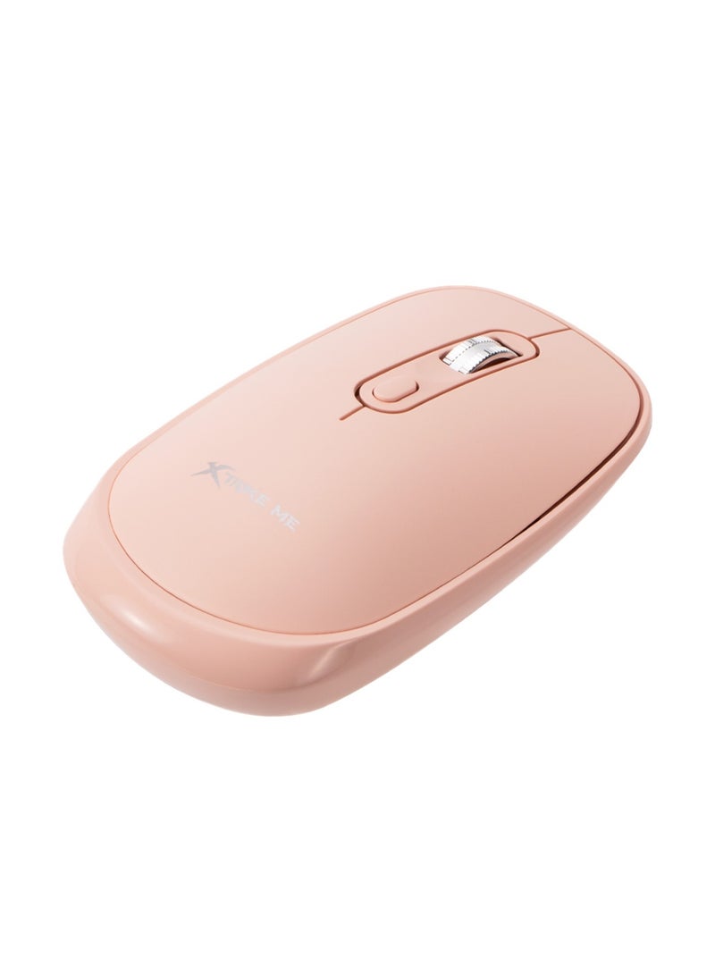 XTRIKE ME ماوس لاسلكي مزدوج الوضع GW-119 مع بطارية قابلة للشحن جسم وردي - Image 2