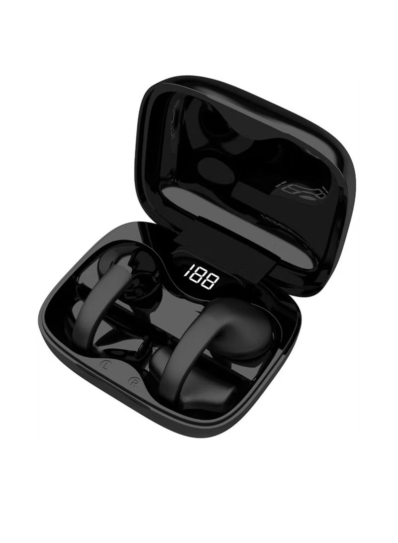 porodo Soundtec TWS Ear Clip, 10m Transmission Range, Bluetooth V5.3, Up to 24 Hours Play Time, 300mAh Battery Capacity - BlackPorodo Soundtec TWS Ear Clip, 10m Transmission Range, Bluetooth V5.3, Up to 24 Hours Play Time, 300mAh Battery Capacity - Black  - Image 3