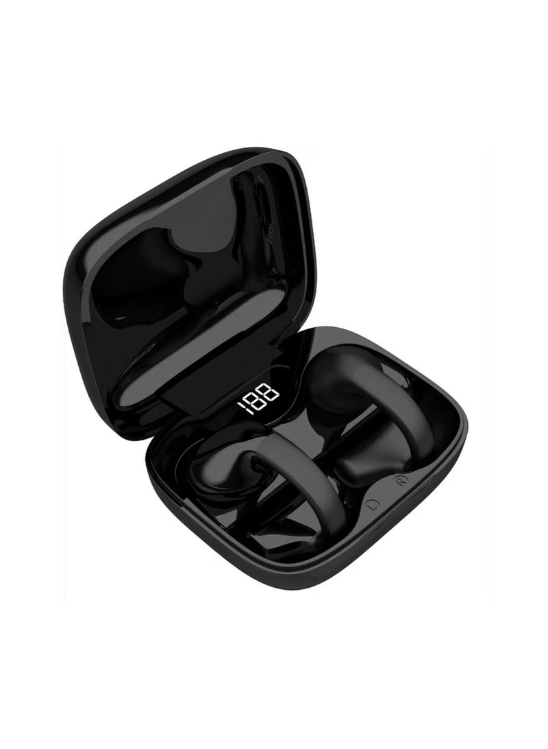 porodo Soundtec TWS Ear Clip, 10m Transmission Range, Bluetooth V5.3, Up to 24 Hours Play Time, 300mAh Battery Capacity - BlackPorodo Soundtec TWS Ear Clip, 10m Transmission Range, Bluetooth V5.3, Up to 24 Hours Play Time, 300mAh Battery Capacity - Black  - Image 5