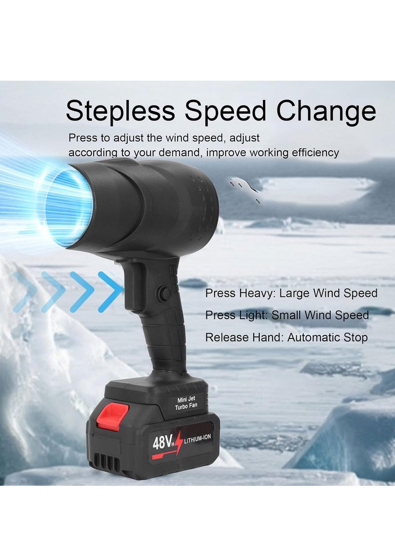 MOCOM Powerful Air Blower 21V 1050W High-Speed Handheld Air Blower with 130000 RPM Brushless Motor – Powerful Portable Turbo Blower for Car Drying, Yard, Home, and BBQ Preparation - Image 5