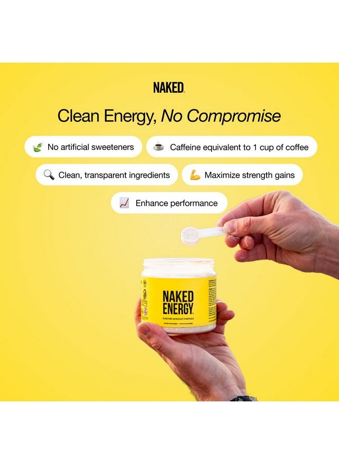 NAKED nutrition - Naked Citrus Naked Energy - Citrus Flavored Clean Pre Workout Supplement for Men and Women, Vegan Friendly, No Added Sweeteners, Colors Or Flavors - 30 Servings - Image 1