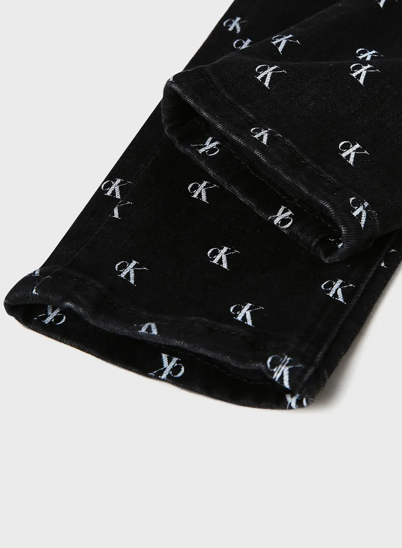 Calvin Klein Jeans Logo Print Skinny Fit Jeans