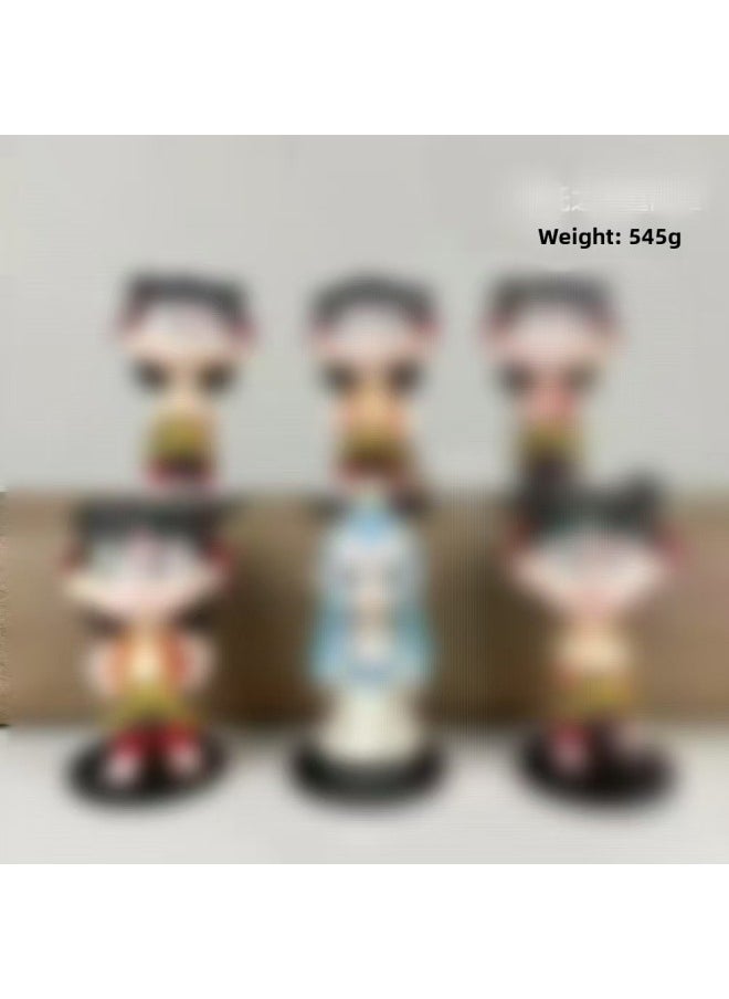 null - Nezha Series Of Devil Boy Hand-held Cartoon Ao Bing Doll Desktop Ornaments Cartoon Hand-held Toy Sets-Color:Type A, Set Of 6, 11cm, Please Take Multiples Of 6 - Image 1