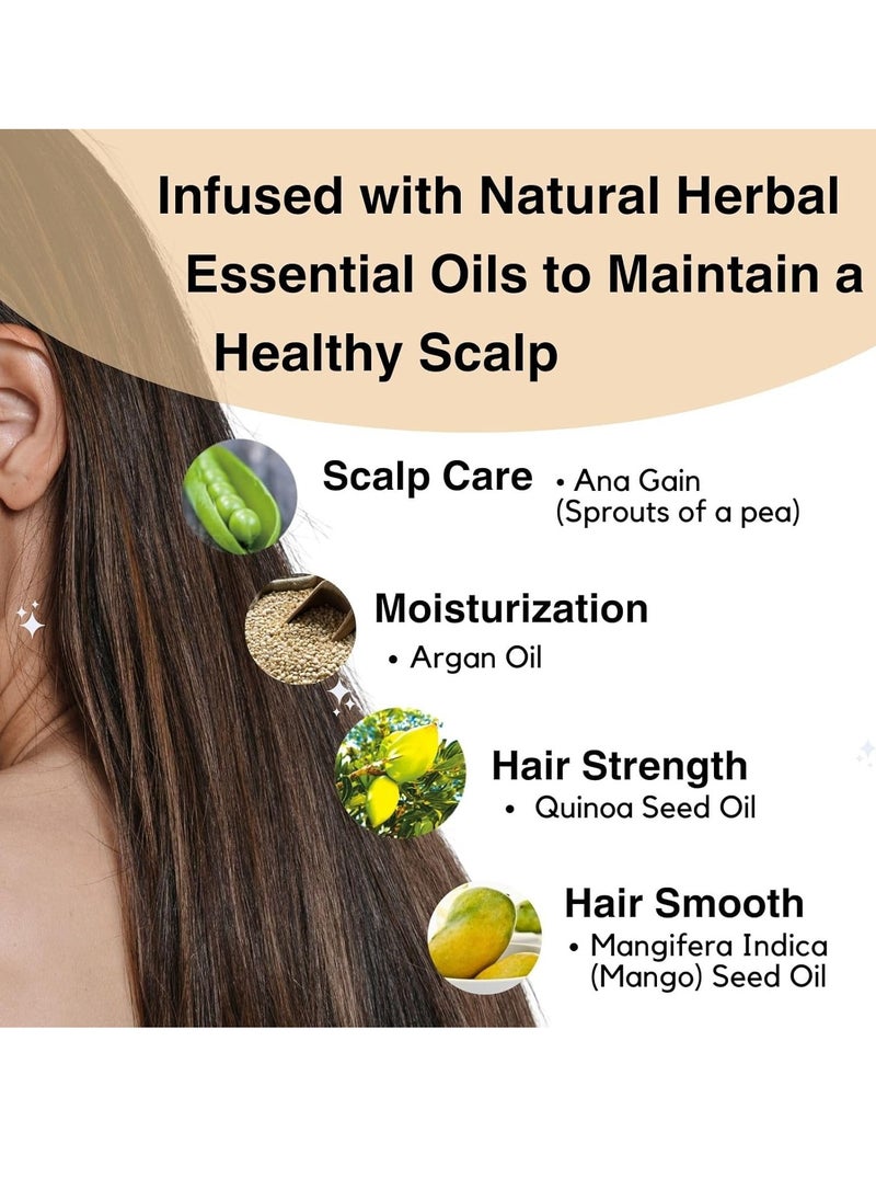 Moist Diane Moist Diane Hydrating Hair Shampoo with Pump for Men & Women, Organic Keratin Japanese Moisturizing Shampoo for Dry Scalp, Silicone & Sulfate Free, Extra Volume & Scalp, 3 Pack 15.2 fl oz each  - Image 3