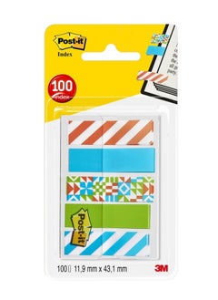 Post It 100-Piece Patterned Index Flag Multicolour  - Image 1