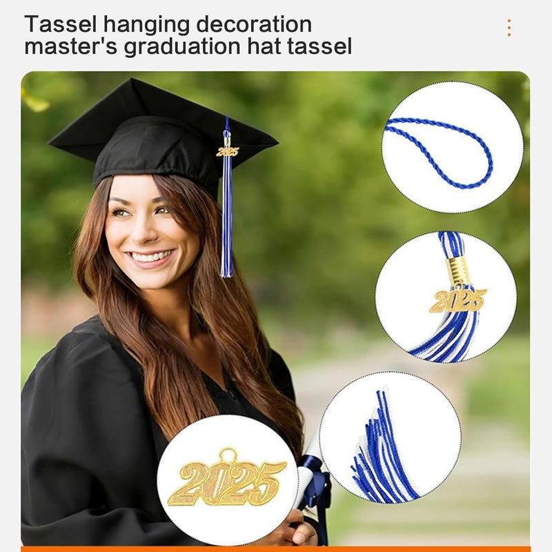 Academic Graduation Caps Tassels 2025 for Doctoral Bachelors Hats, Elegant Degree Accessories - Image 3
