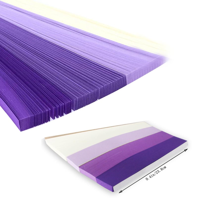 Hvogvok Origami Paper Stars, Colorful Handcraft Origami Lucky Star Paper DIY Paper Arts Creativity Hand Art Crafts (Purple gradient (1350) sheets) - Image 2