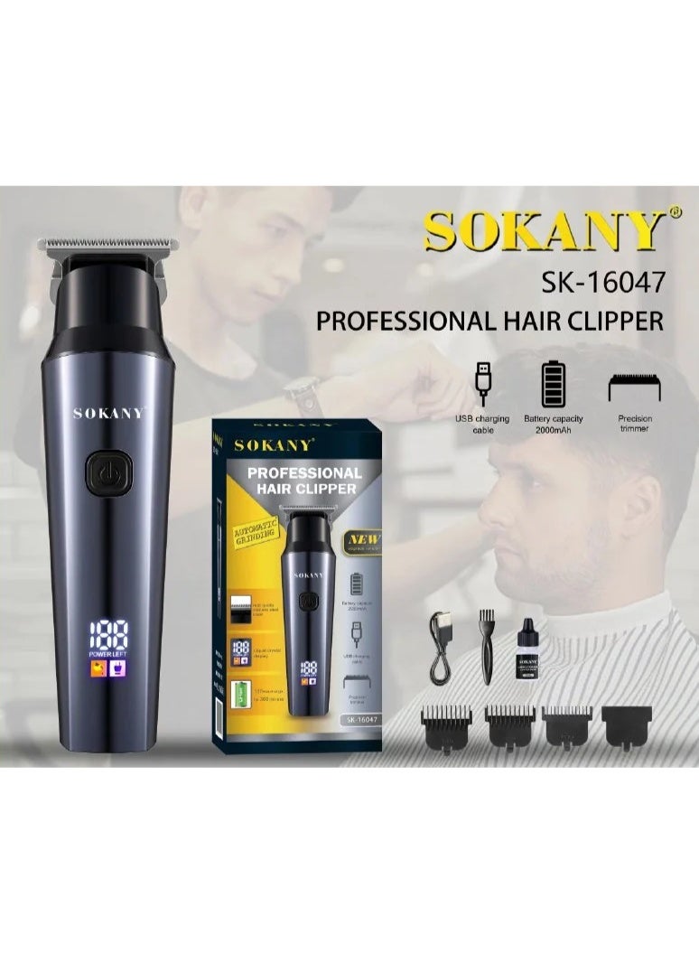 ماكينة حلاقة SK-16047 الإحترافيه تعمل حتي 360 دقيقة متواصلين بشاشة ليد ملونه - Image 4