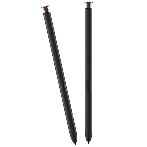 CaoXiong 2 قطع قلم بديل لجهاز Galaxy S22 Ultra من سامسونج Galaxy S22 Ultra 5G قلم S Pen، بدون بلوتوث (أحمر) - Image 1