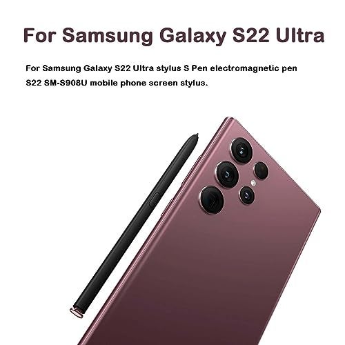 CaoXiong 2 قطع قلم بديل لجهاز Galaxy S22 Ultra من سامسونج Galaxy S22 Ultra 5G قلم S Pen، بدون بلوتوث (أحمر) - Image 2