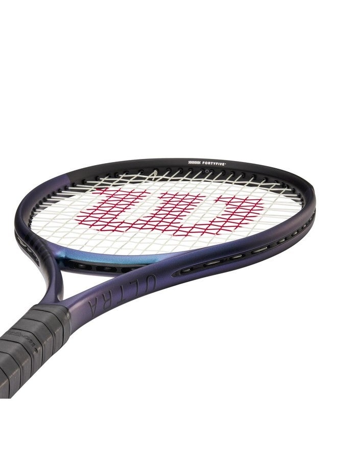 Wilson Ultra 100 V4 Tennis Racket, Head 100, 16X19, Adults, Intermediate/ Advanced - Black/ Blue/ Purple - Image 5