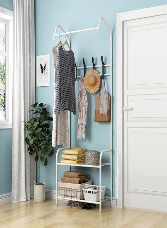 Raffine حامل معاطف من الفولاذ المقاوم للصدأ وحامل أحذية وخزانة تخزين