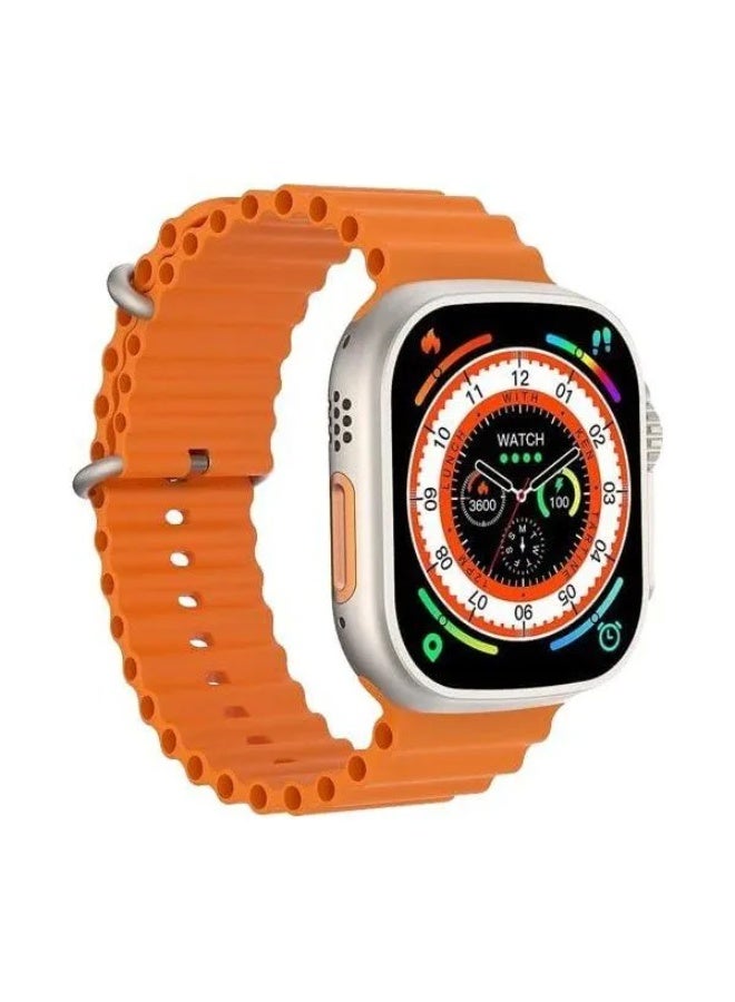 W&O T1000 Ultra Smart Watch - Orange - Image 3
