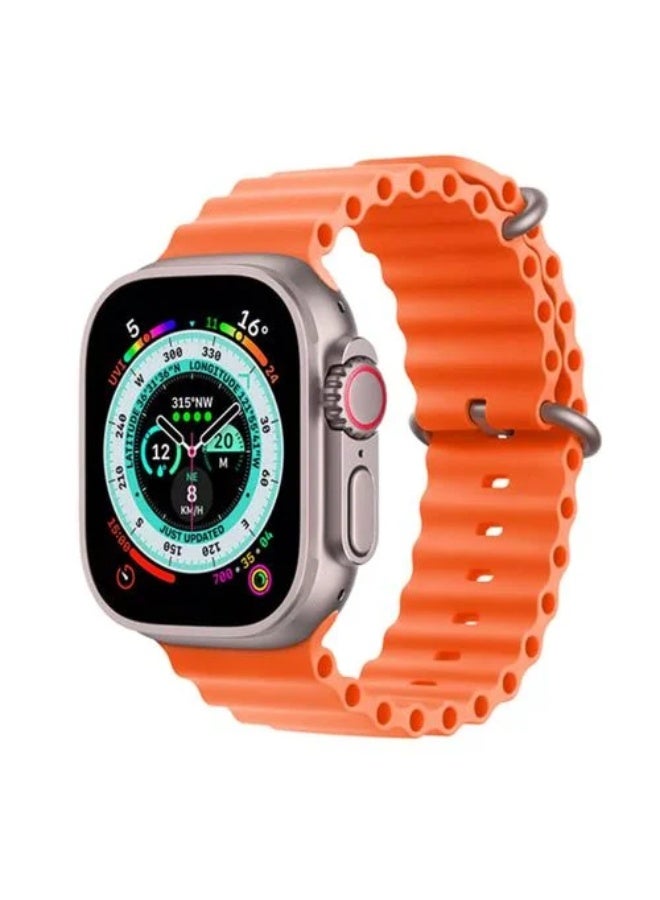 W&O T1000 Ultra Smart Watch - Orange - Image 2