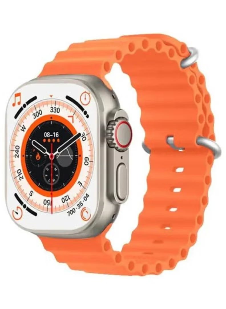 W&O T1000 Ultra Smart Watch - Orange - Image 1