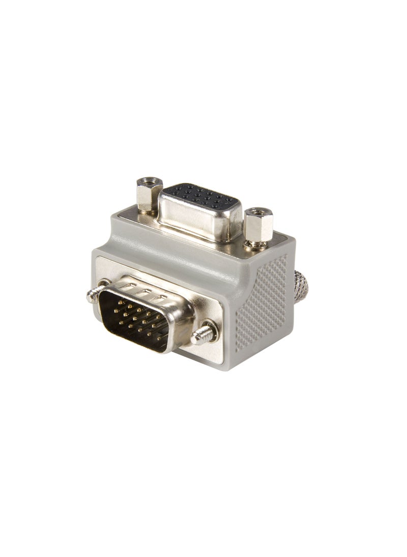 Startech.com StarTech.com Right Angle VGA Adapter - Right Angle VGA to VGA - Male/Female - Type 1 - VGA Adapter Cable (GC1515MFRA1)  - Image 1
