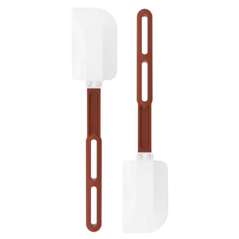 ReneeChef High Heat Resistant Silicone Spatulas, 13-1/2" Commercial Spatula 500Â°F Heat-Resistant Heavy Duty Spatula Non-Stick Scraper, Ideal for Baking/Cooking/Mixing, Commercial Dishwasher Safe, Set of 2 - Image 1