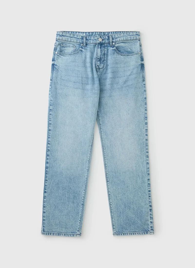 Matalan  Vintage Light Wash Straight Fit Jeans Regular for Men | Best Price UAE