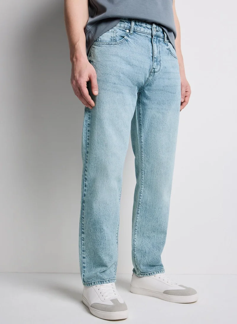 Matalan  Vintage Light Wash Straight Fit Jeans Regular for Men | Best Price UAE