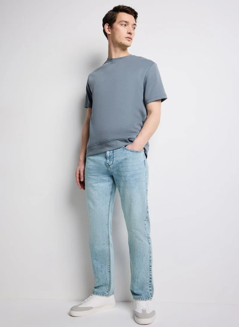 Vintage Light Wash Straight Fit Jeans Regular
