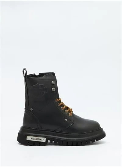 HARLEY DAVIDSON Dearie Women's Black Leather Boots