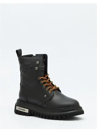 HARLEY DAVIDSON Dearie Women's Black Leather Boots