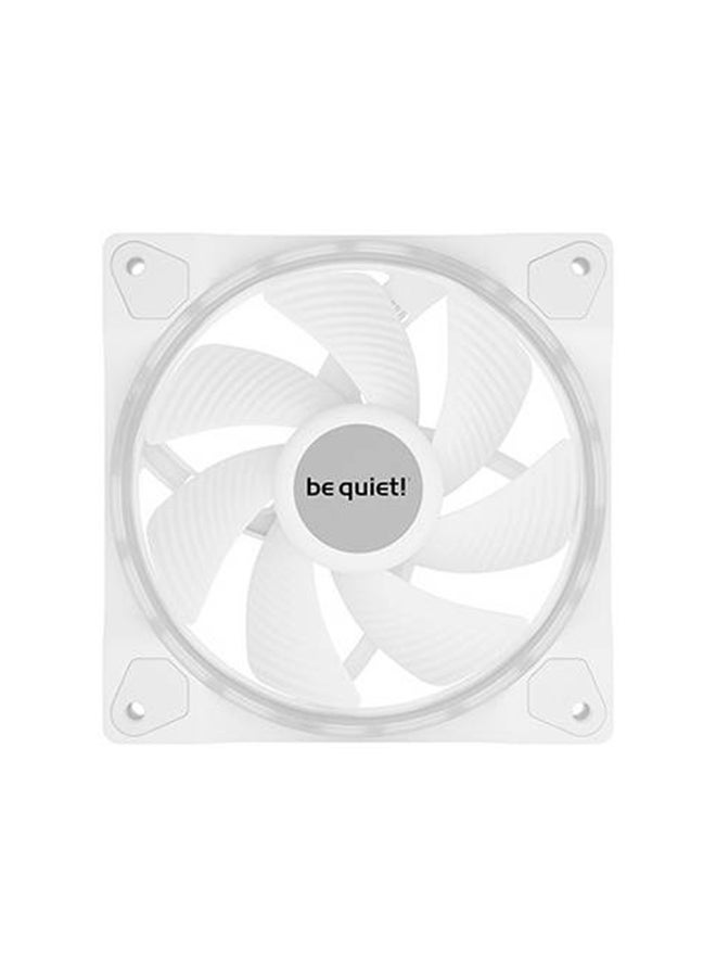 be quiet! Light Wings 120mm PWM High-Speed ARGB Case Fan Triple Pack, 18-LED Front & Rear ARGB Lighting, 2500 RPM, 52.3 CFM, 2.6 mmH₂O, 31 dB(A), 4-Pin PWM, 5V 3-Pin ARGB Hub Included, White | BL100 - Image 2