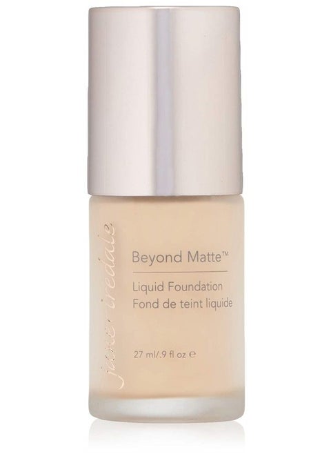 Jane Iredale Beyond Matte 3-in-1 Liquid Foundation, Long-wear, Buildable Coverage, Vegan, Clean, Cruelty Free, Semi Matte Finish, M1