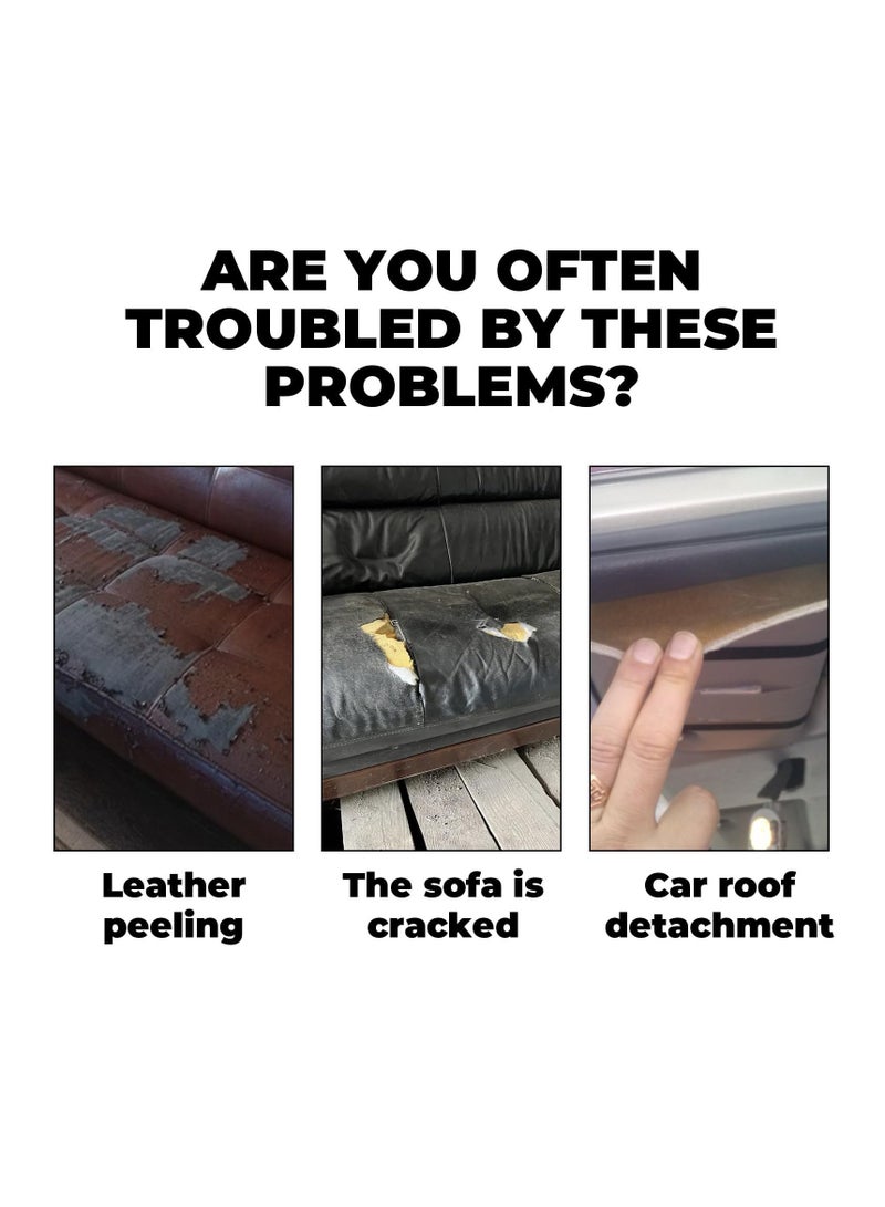 SYOSI 100ml Car Headliner Repair Glue, Strong Adhesive for Upholstery, Roof Liner Quick Repair, Waterproof and Heat Resistant Car Roof Fabric Glue (1pc) - Image 3