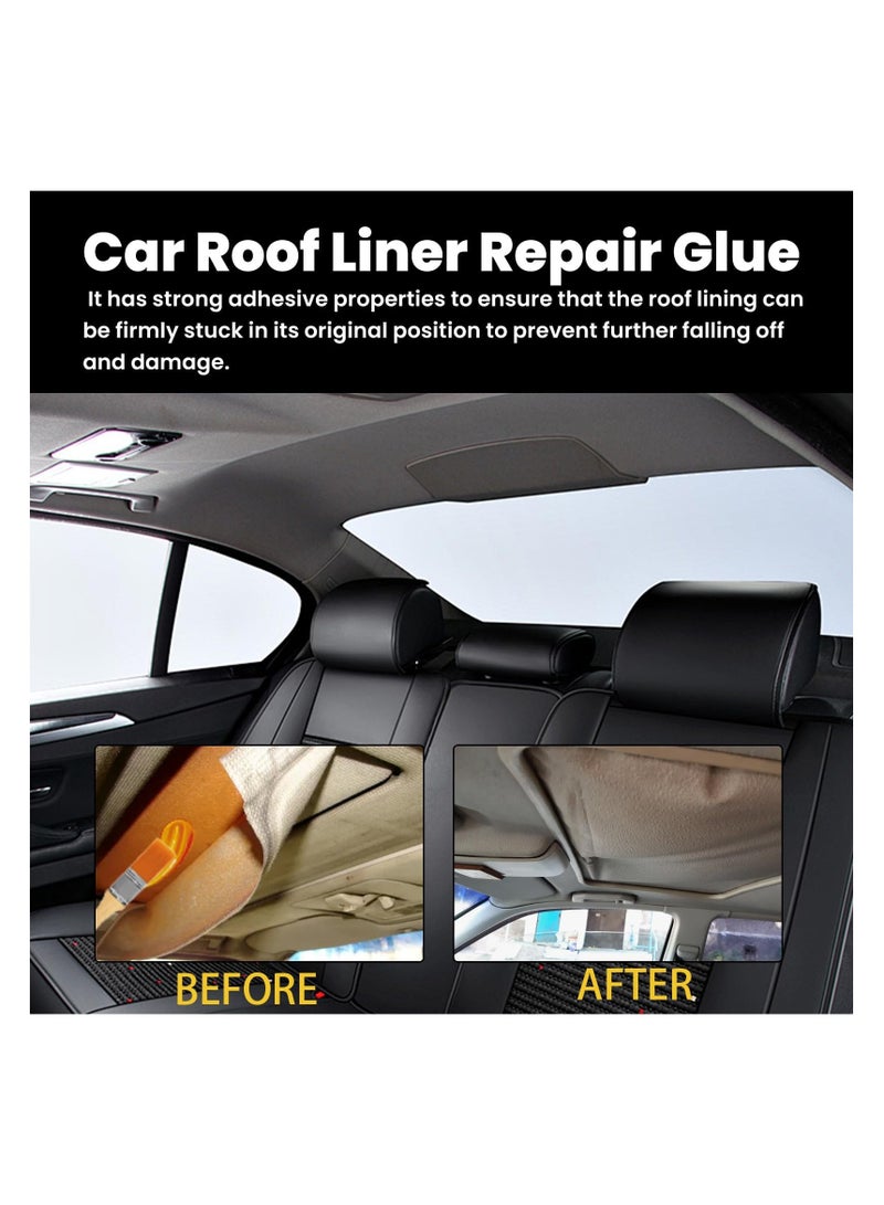 SYOSI 100ml Car Headliner Repair Glue, Strong Adhesive for Upholstery, Roof Liner Quick Repair, Waterproof and Heat Resistant Car Roof Fabric Glue (1pc) - Image 4