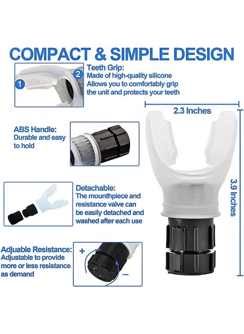 Aikanbo Lung Breathing Training Device，Air Therapy Device，Improve Physique，Adjustable Exercise Trainer for Fitness Training，Easy to Use，Suitable for Daily Care and Exercise  - Image 3