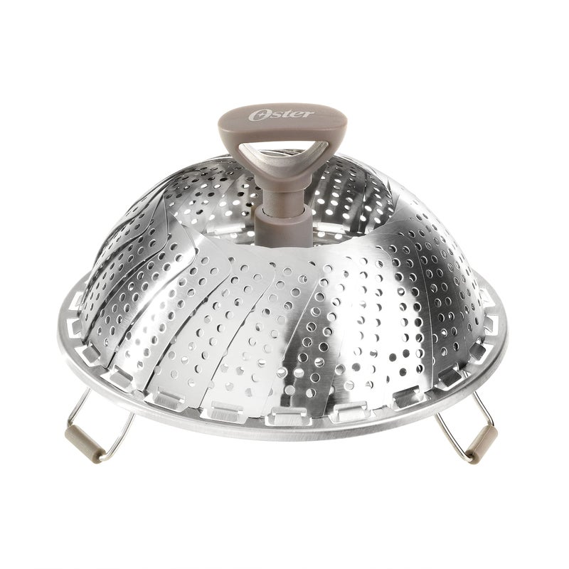 Oster Sangerfield Stainless Steel Expandable Steamer Insert 7 to 10.5 Inches â€“ Adjustable Kitchen Cookware Accessory for Steaming - Image 2