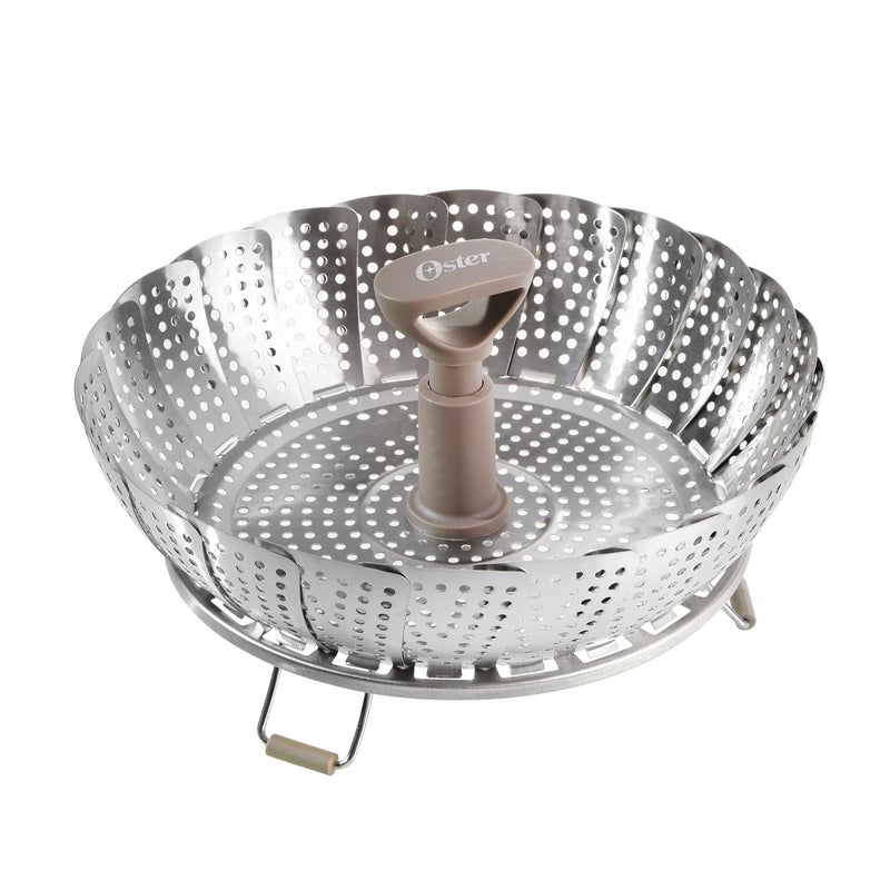 Oster Sangerfield Stainless Steel Expandable Steamer Insert 7 to 10.5 Inches â€“ Adjustable Kitchen Cookware Accessory for Steaming - Image 3