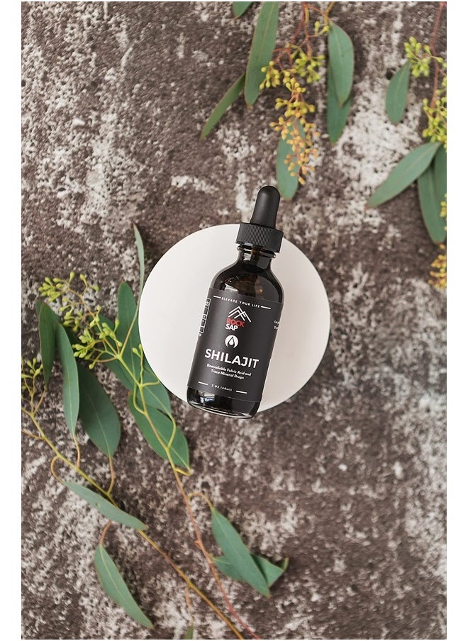 ROCKSAP - Rocksap (2 Month Supply) Himalayan Shilajit Mineral Drops, Natural Trace Minerals Supplement & Fulvic Acid Complex, Magnesium, Zinc and More | Natural Shilajit Resin Multimineral Supplement - Image 1
