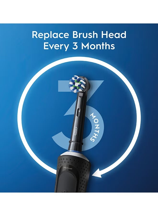 Oral-B Vitality 300 Protect 360° Deeper Clean Rechargeable Electric Toothbrush, Pack of 1 - Black - Image 1