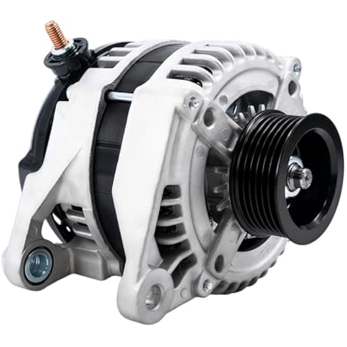 POBWAV 56029914A 56029914AD Alternator Compatible with Dodge Ram 1500 Durango Nitro Jeep Grand CherokeeCommander Liberty Chrysler Aspen 12V 160A CW 6-Groove Pulley Replace# 56029914AF 56029914AL - Image 1