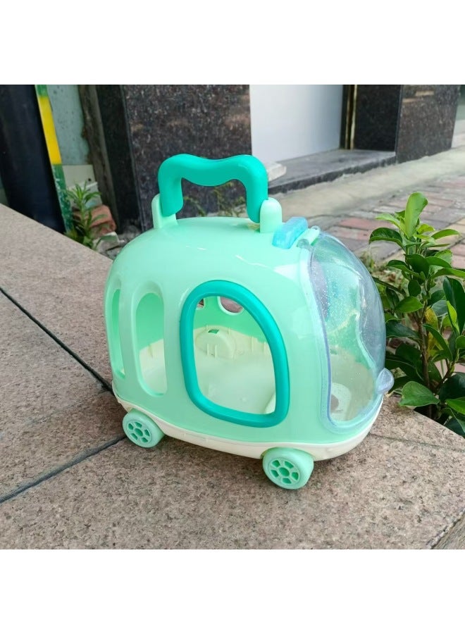 Toy Bus Cage Small Cute Plush Animal Pet Cage Baby Parent-child Toys Wholesale-Color:Cage Pink (without Animals)  - Image 4