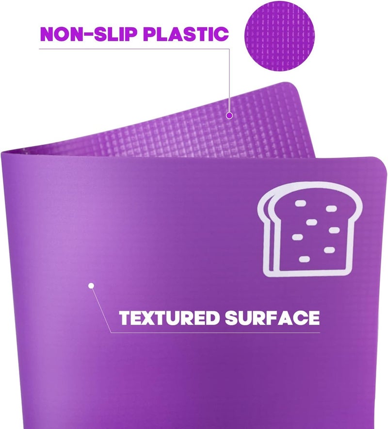 Goodluck 5 Pieces Flexible Cutting Boards, BPA Free Plastic Cutting Boards for Kitchen, Non Slip Cutting Mat for Meat and Vegetables, Thanksgiving - Image 4