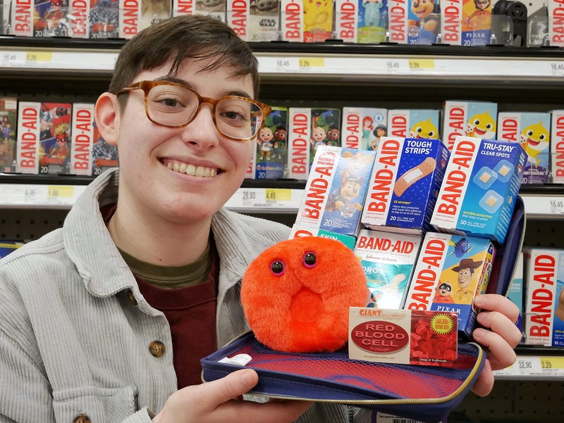 Giant Microbes GIANTmicrobes Red Blood Cell Plush, Blood Drop Plush, Blood Bank, Gifts for Lab Techs, Hematology, Phlebotomy Gifts, Leukemia Awareness, Immunology Gift, Lymphatic System - Image 3
